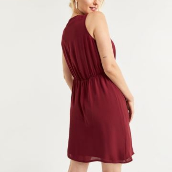 Double Wrap Dress with Front Tie - Picture 5 of 6